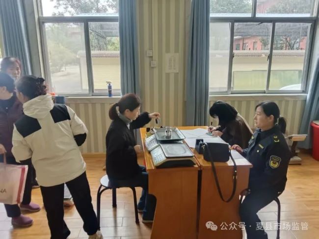 山西夏县市场监管局联合县综检中心开展电子计价秤免费检测服务